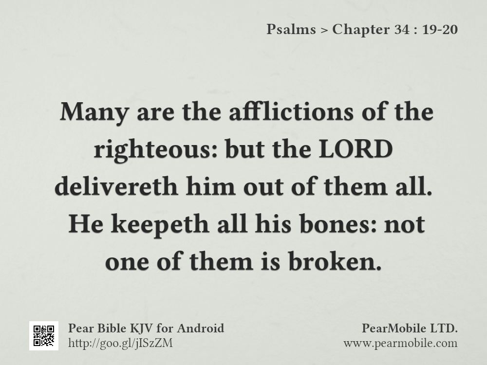Psalms, Chapter 34:19-20